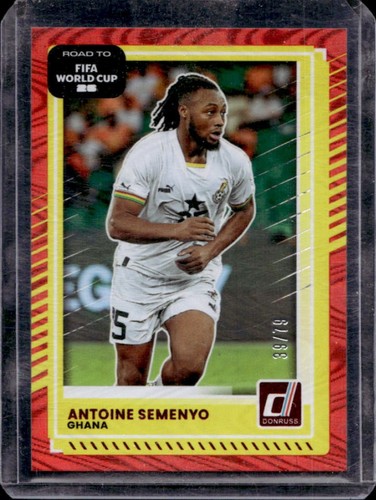 2025-26 Panini Donruss Road to FIFA World Cup 26\' Antoine Semenyo Red Swirl #/79