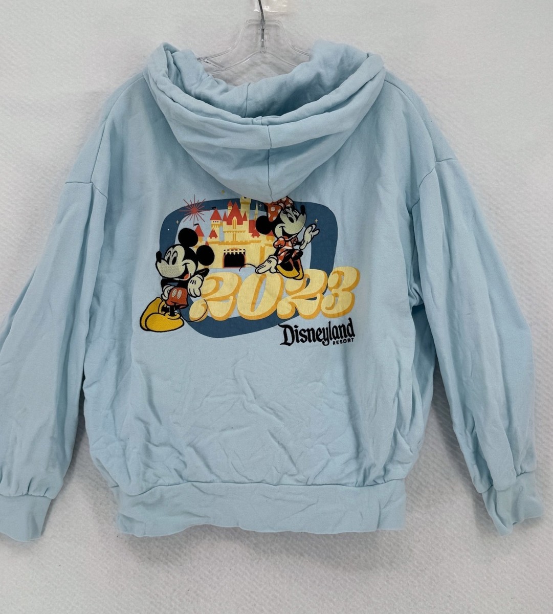 Disneyland Resort 2023 Blue Mickey Minnie Embroidered Full Zip