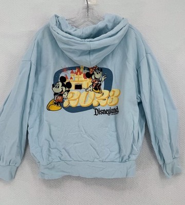 Disneyland Resort 2023 Blue Mickey Minnie Embroidered Full Zip