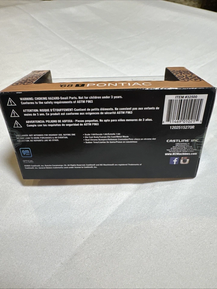 M2 MACHINES CHASE 1968 PONTIAC FIREBIRD 400HO AUTO THENTICS R101 1/750 - Image 4 of 4