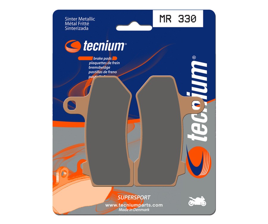 Plaquettes de frein TECNIUM métal fritté MR330 pour un freinage puissant