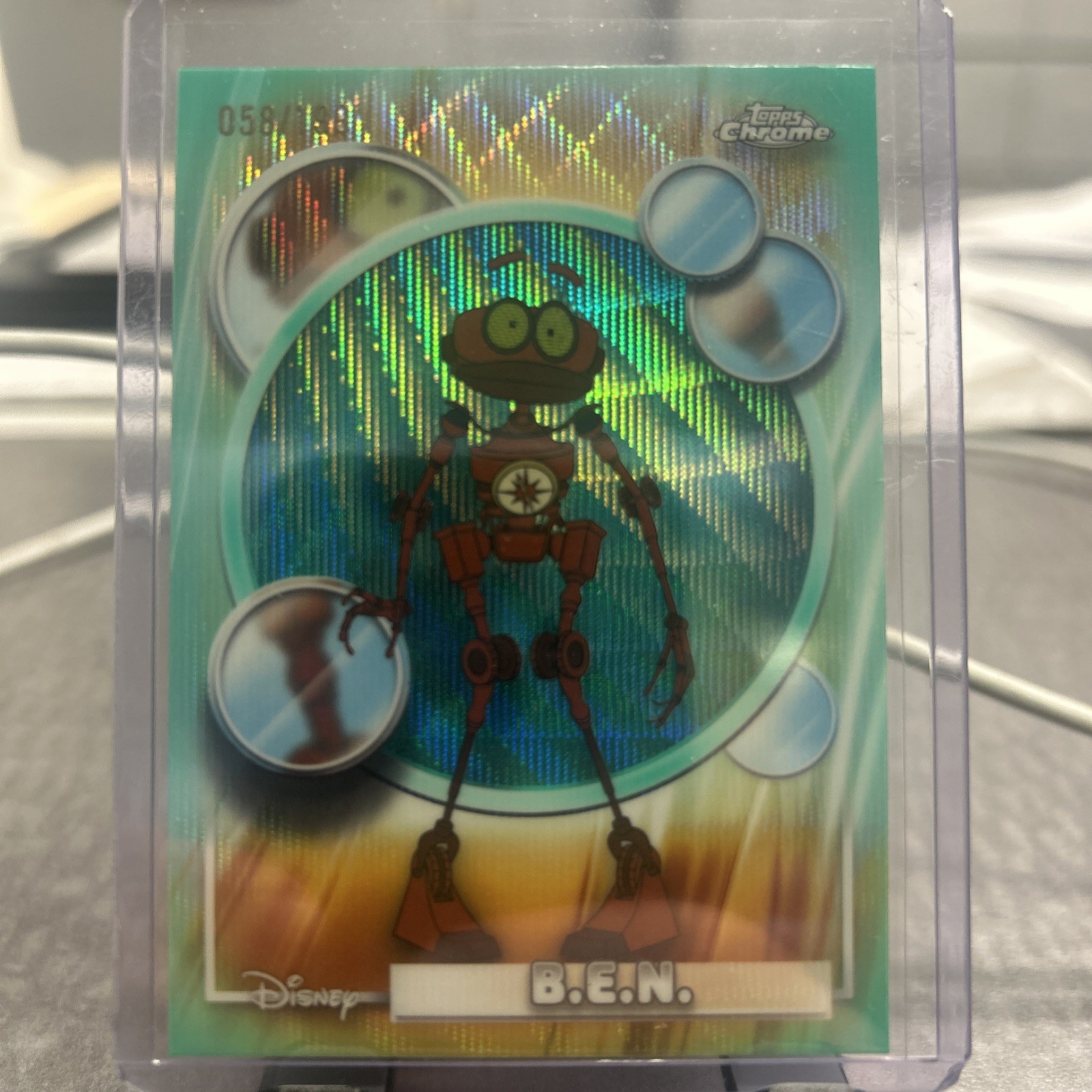 2026 Topps Chrome Disney B.E.N. #64 Aqua Refractor /199
