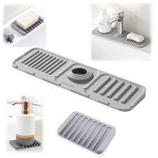 Faucet Mat for Kitchen Sink,Bathroom Kitchen Sink Splash Guard Silicone,5  Sl...