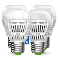 SANSI 800LM LED Light Bulb Dusk To Dawn A15 8W 60W Equiv. 5000K Daylight Outdoor