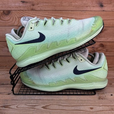 Nike Tennisschuhe Herren Größe UK 10 Court Air Zoom Vapor X Knit Ghost Green HC