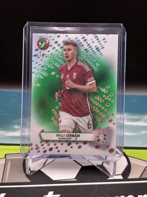 2023 TOPPS UEFA Euro Pristine Soccer GREEN /125 Card Willi Orban Hungary Leipzig
