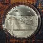 UFOS OVER SAN FRANCISCO 1 oz 999 Fine Silver Bullion NEW Capsule Intaglio Mint