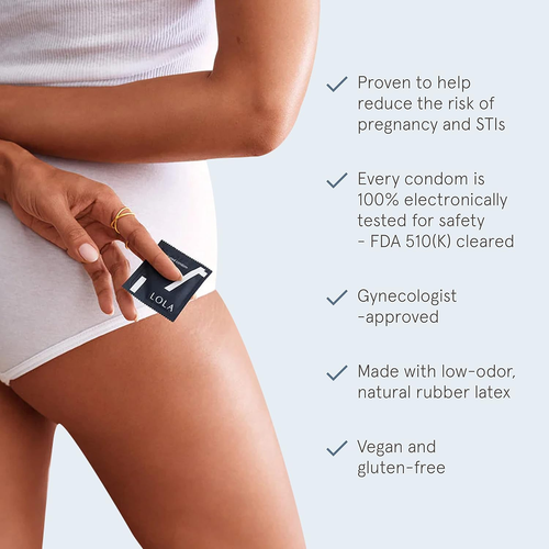 LOLA Regular Ultra Thin Natural Condoms - Vegan-Friendly Organic Condoms - Sensi - Picture 4 of 12