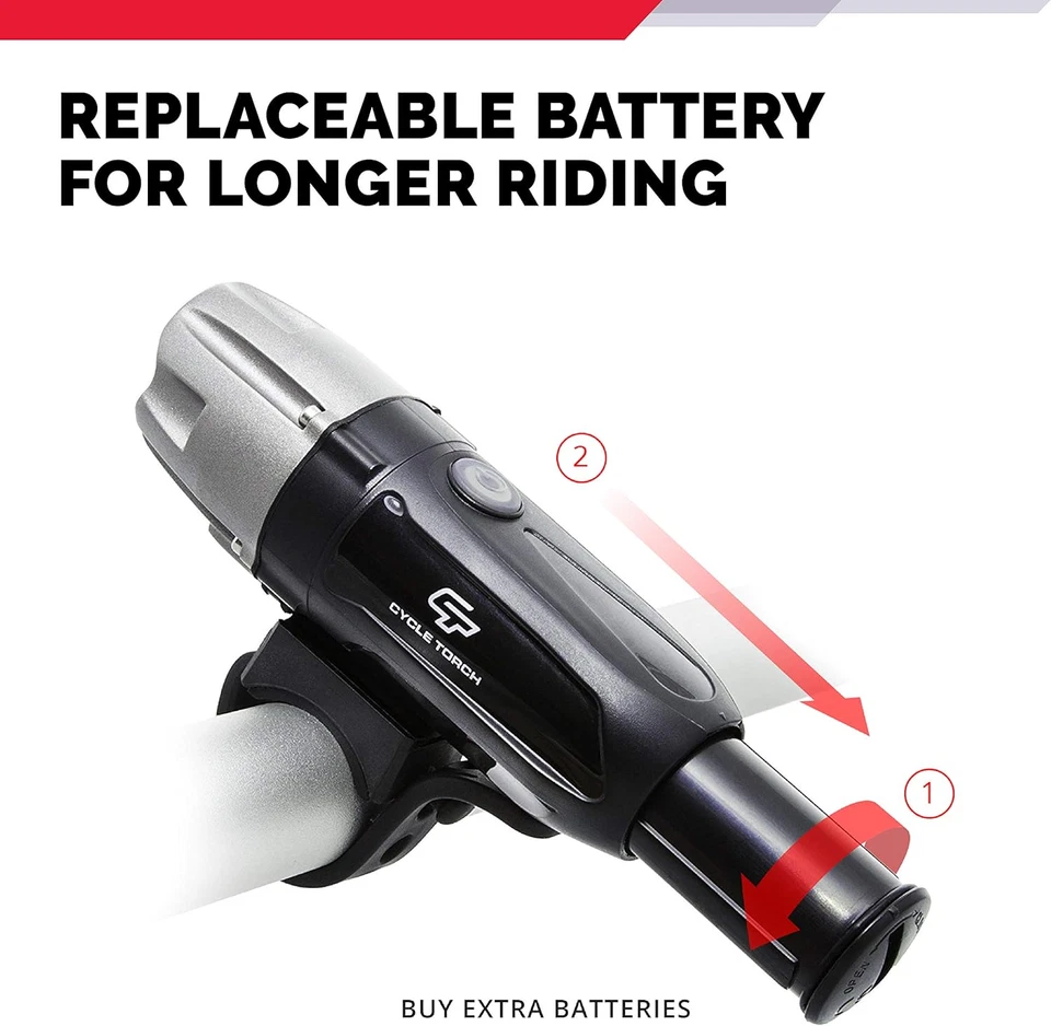 Luces de Bicicleta para Montar Nocturno, USB Recargable Tiburón 300 Ultra Brillante LED Bicicleta L Foto 3 de 4