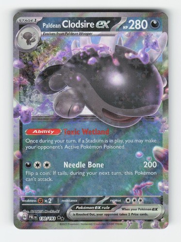 Paldean Clodsire ex 130/193 Ultra Rare Paldea Evolved Pokemon Holo Near Mint