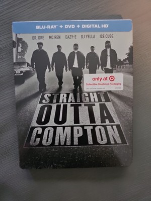 Straight Outta Compton (2016, Blu-ray/DVD) OOP Target Exclusive Steelbook  New 