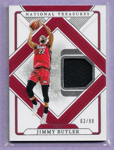 2024-25 National Treasures Game Used Jersey Relic Jimmy Butler Heat 63/99