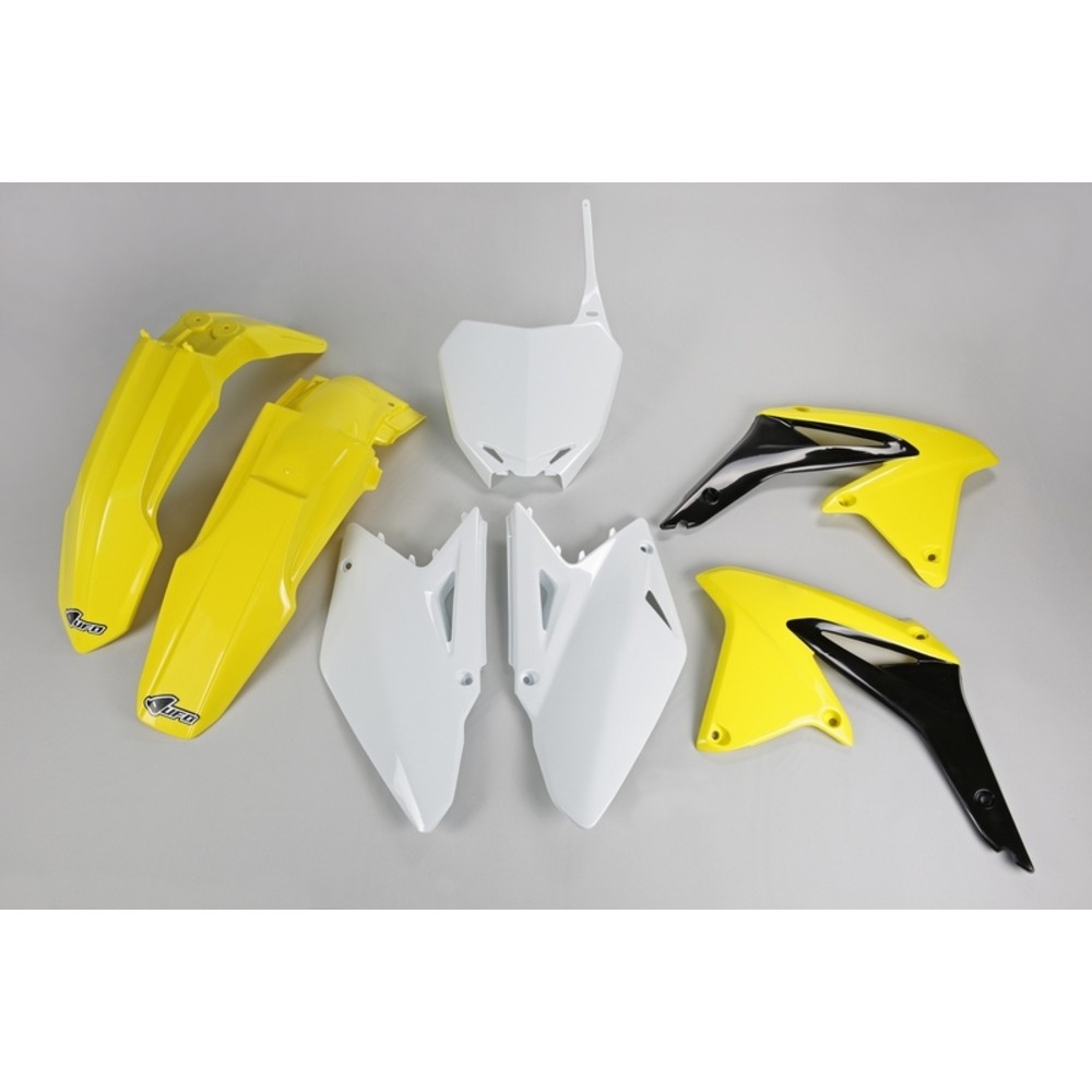 UFO OEM Plastic Kit Yellow/Black/White For Suzuki RM-Z450 Motorcycle