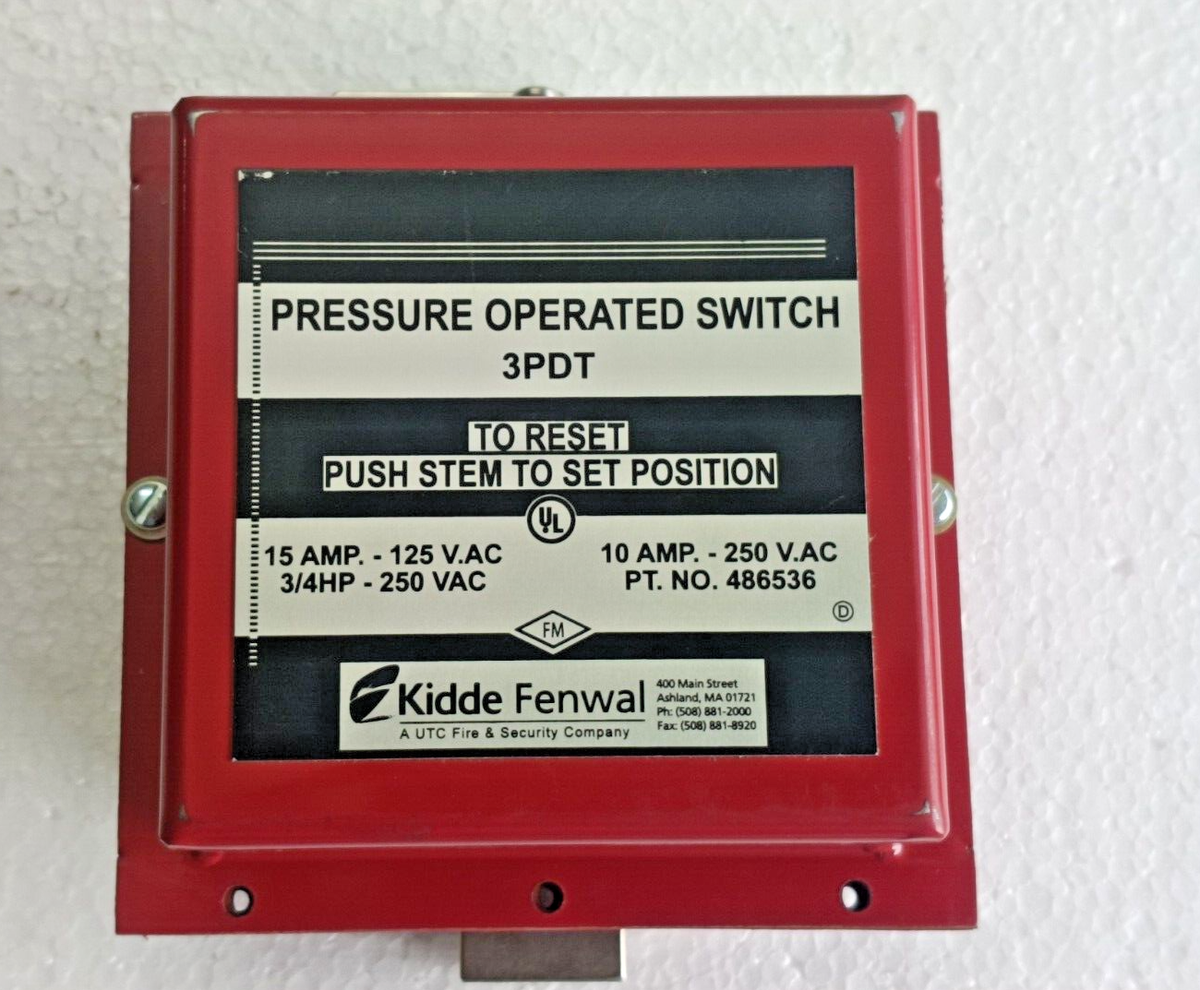 Kidde Fenwal 486536 Pressure Operated Switch 3pdt | eBay