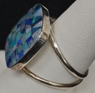 DESERT ROSE TRADING DRT Micro Opal Inlay Sterling Silver Ring Size 10.25 — photo 2