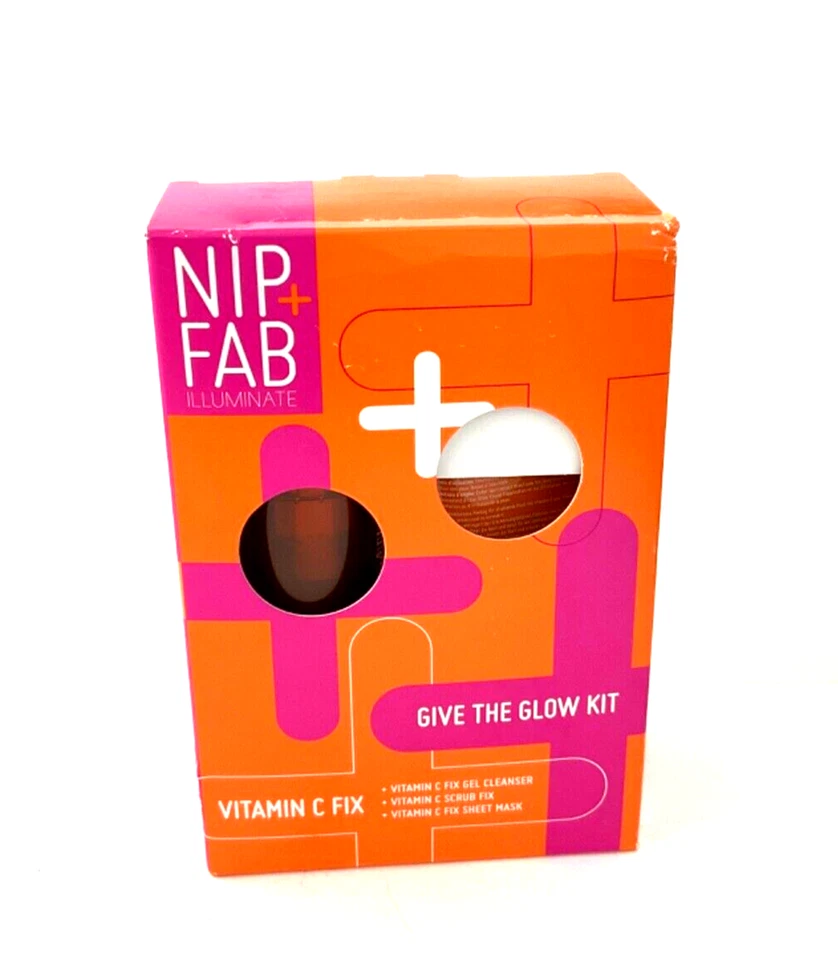 Nip+Fab Give The Glow Kit Vitamin C Fix gel limpiador, exfoliante y máscara de láminas Foto 2 de 3
