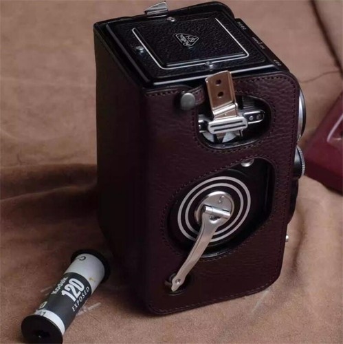 Rolleiflex 3.5f2.8f Handmade Genuine Leather Half Camera Case Bag Cover