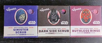 Set of 3 Dr. Squatch Limited Edition Star Wars Heavy Grit Soap Bars