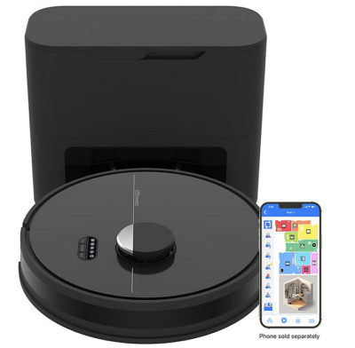 BObsweep Self-Emptying Robot Vacuum & Mop, Dustin, Color Black