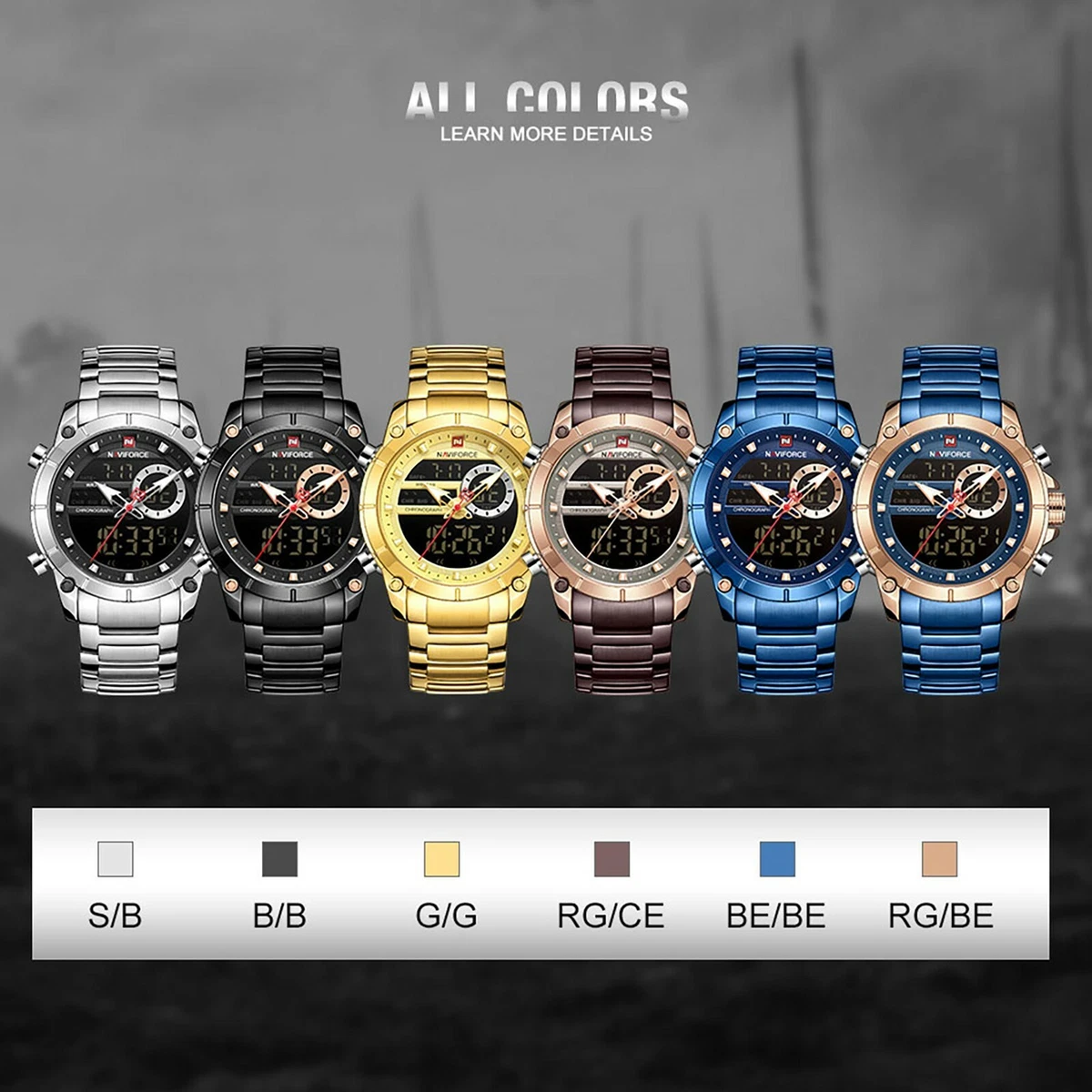 Naviforce gold watch 2025