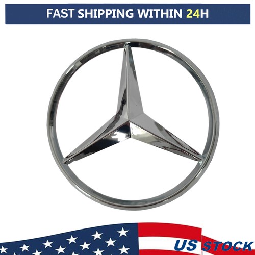gloss-silver-star-emblem-rear-trunk-lid-logo-badge-amg-c300-sedan