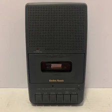 RADIO SHACK CTR-102 Portable Cassette Tape Recorder Built in Mic ~ Tested Works!