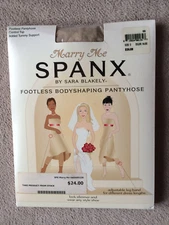 Spanx Size E Nude Marry Me Control Top Footless Bodyshaping Pantyhose # 006 NWT