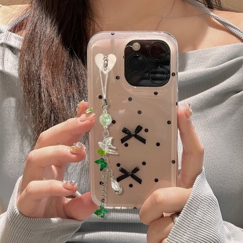 Fashionable Phone Charm Green Butterfly and Swallow Keychain Colorful Keyring - Zdjęcie 3 z 8