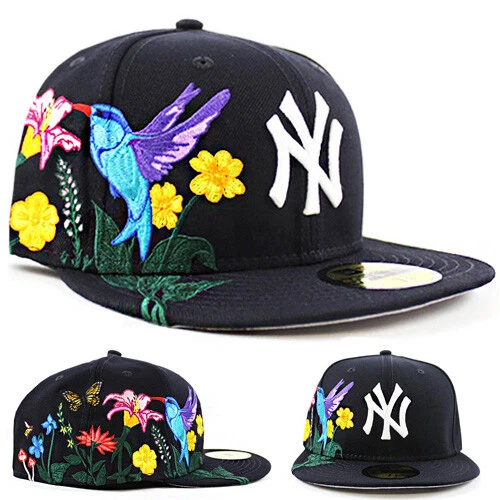 New Era Mens MLB New York Yankees Blooming T-Shirt 13090877 Blue