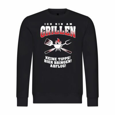 Mens Sweatshirt Jumper I'm Grilling Roasting BBQ Smoker Meat Garden