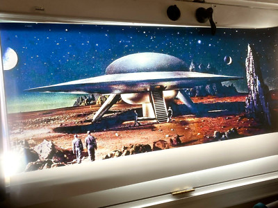 StAr TrEk prop Forbidden Planet C-57D flying saucerTransligh print  I WANT THAT!