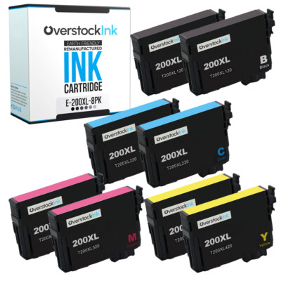 8PK OSI 200XL Printer Cartridges Compatible for Epson Expression XP-200 300 310