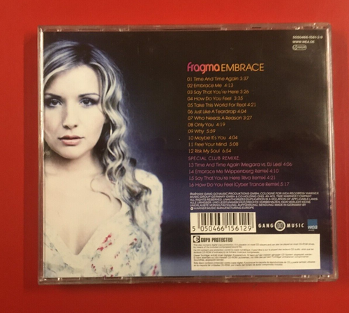 FRAGMA : EMBRACE+4REMIX *CD NEW *NOT SEALED NUOVO *NON SIGILLATO RARO - Foto 2 di 5
