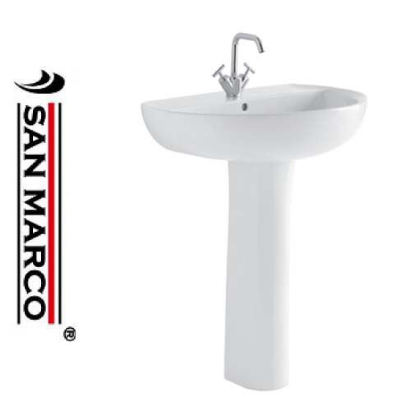 Geberit Colibré : Lavabo 65cm avec colonne gain de place
