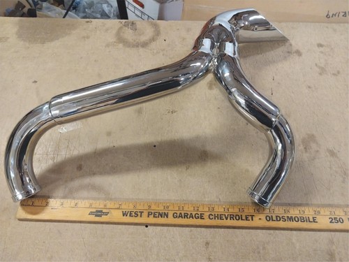 2 into 1 Ground Pounder Chrome 5 Speed 1986-2003 Harley Sportster Exhaust Pipe - Picture 5 of 8