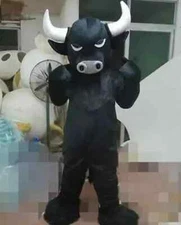 Black Bull Mascot Costume Cosplay Party Game Dress Outfit Advertising Fancy