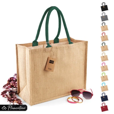 Jute Classic Shopper Bag Westford Mill Reusable Shopping Carrier Sack Tote