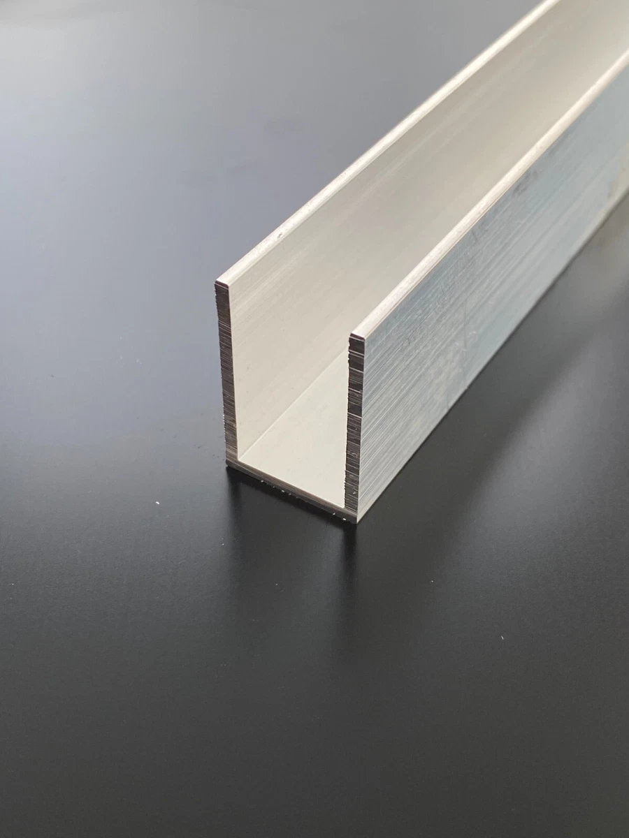 Alu U-Profil Pulverbeschichtet – 40x20x40x2 Mm, 1000 Mm, Anthrazit RAL 7016, EN AW-6060