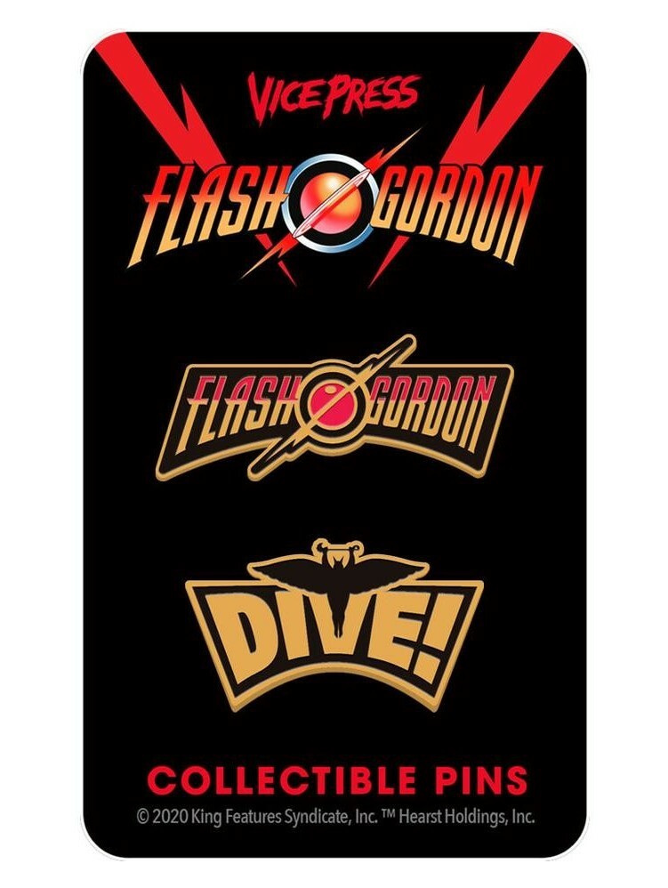 ⚡RARE⚡ FLASH GORDON 'DIVE!' Enamel Flash Gordon Pin *BRAND NEW*