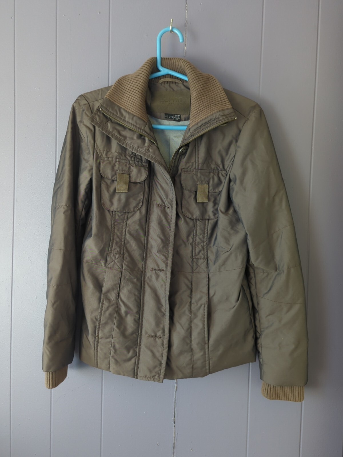 esprit pure performance outerwear jacket Olive Gr… - image 1