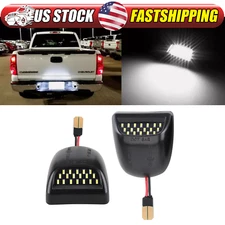 2x Bright White LED Tag License Plate Light Rear For Chevy Silverado 1500 99-13
