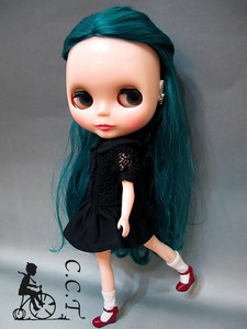 C C T Blythe Dal Licca Doll Lace One Piece Black C 562 Ebay