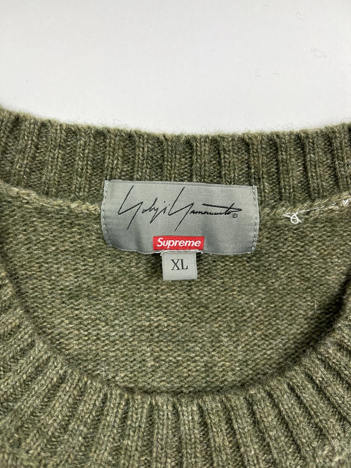 Maglione Supreme X Yohji Yamamoto Tekken Olive Taglia:XL
