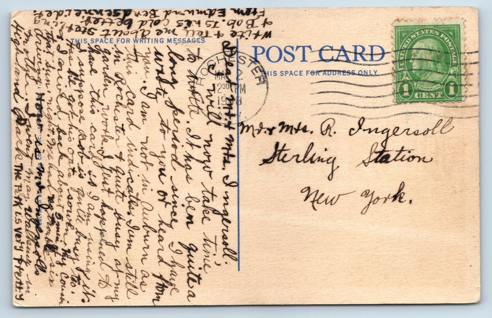 Vintage Postcard Auburn Senior High School New York NY | eBay