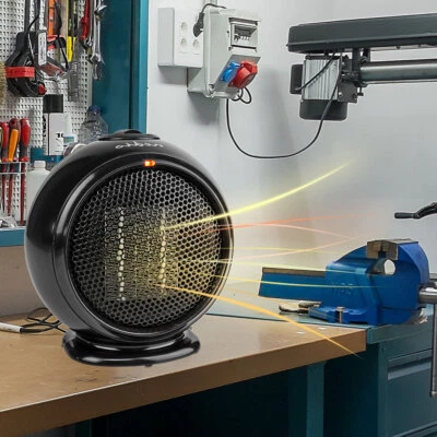 NEDIS Keramik-PTC-Heizlüfter Schnellheizer 500W Elektrisch Camping Heizgebläse Kompakt