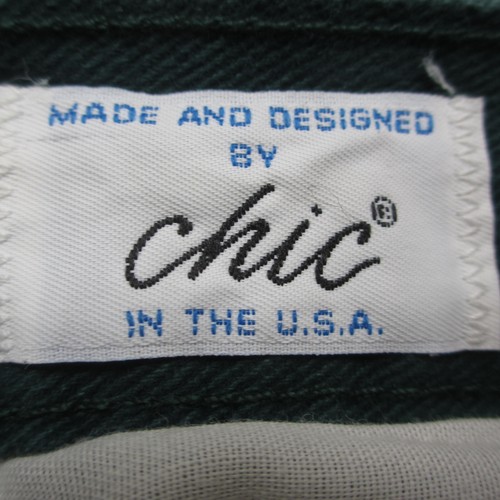 Vintage Chic Jeans Women's 14 Green Dark Wash High Rise Mom Jeans - 第 9/12 張圖片