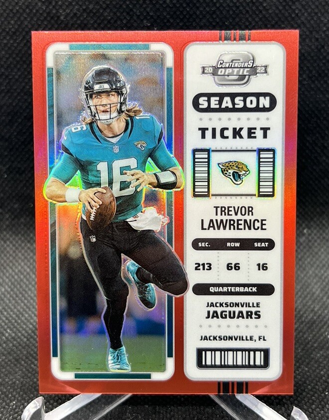 2022 Contenders Optic Trevor Lawrence Red /175 #30 Jaguars