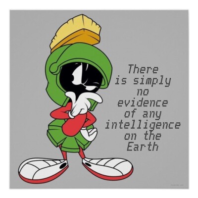2-PACK  MARVIN THE MARTIAN CARTOON FUNNY STICKERS