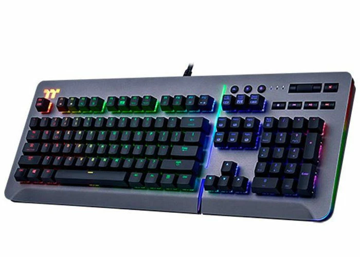 Thermaltake KB-LVT-SSSRUS-01 Level 20 RGB Titanium Gaming Keyboard Speed Silver - Image 2 of 4