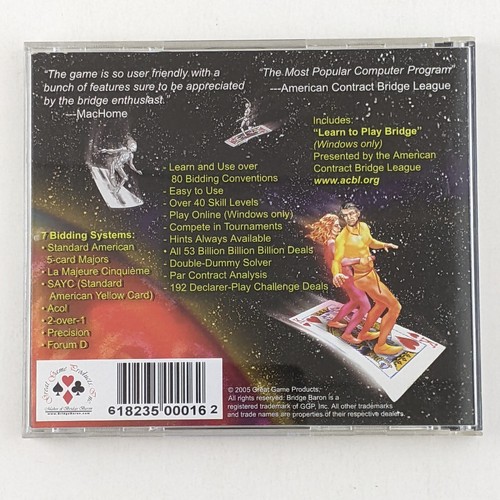 Bridge Baron 16 CD (2005) - Windows 95, Mac OS 8.6, Juego de Cartas - Imagen 2 de 8